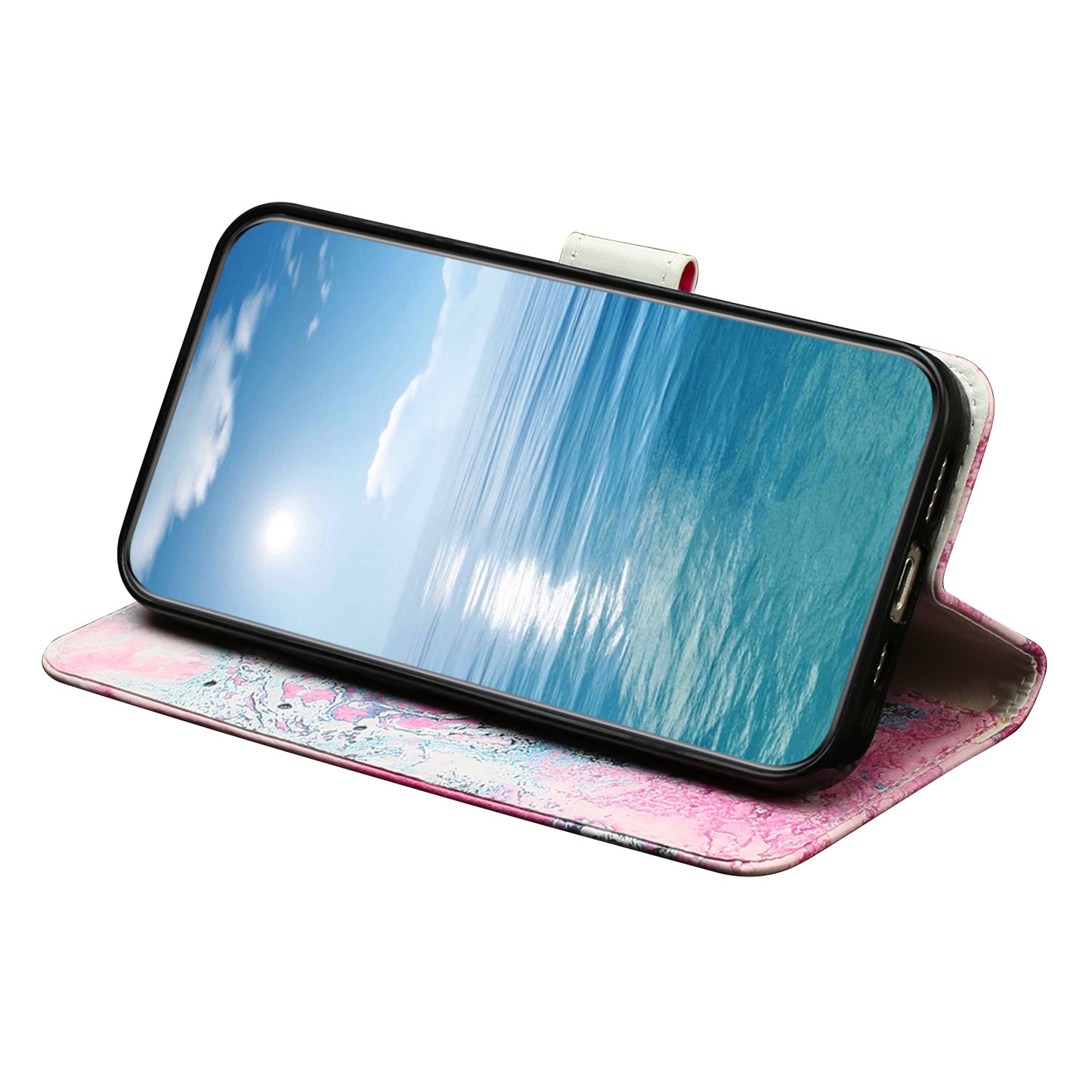 Wallet Phone Case for Sony Xperia 10 V Scratch-Proof Phone Shell Pattern Printing Leather Cover