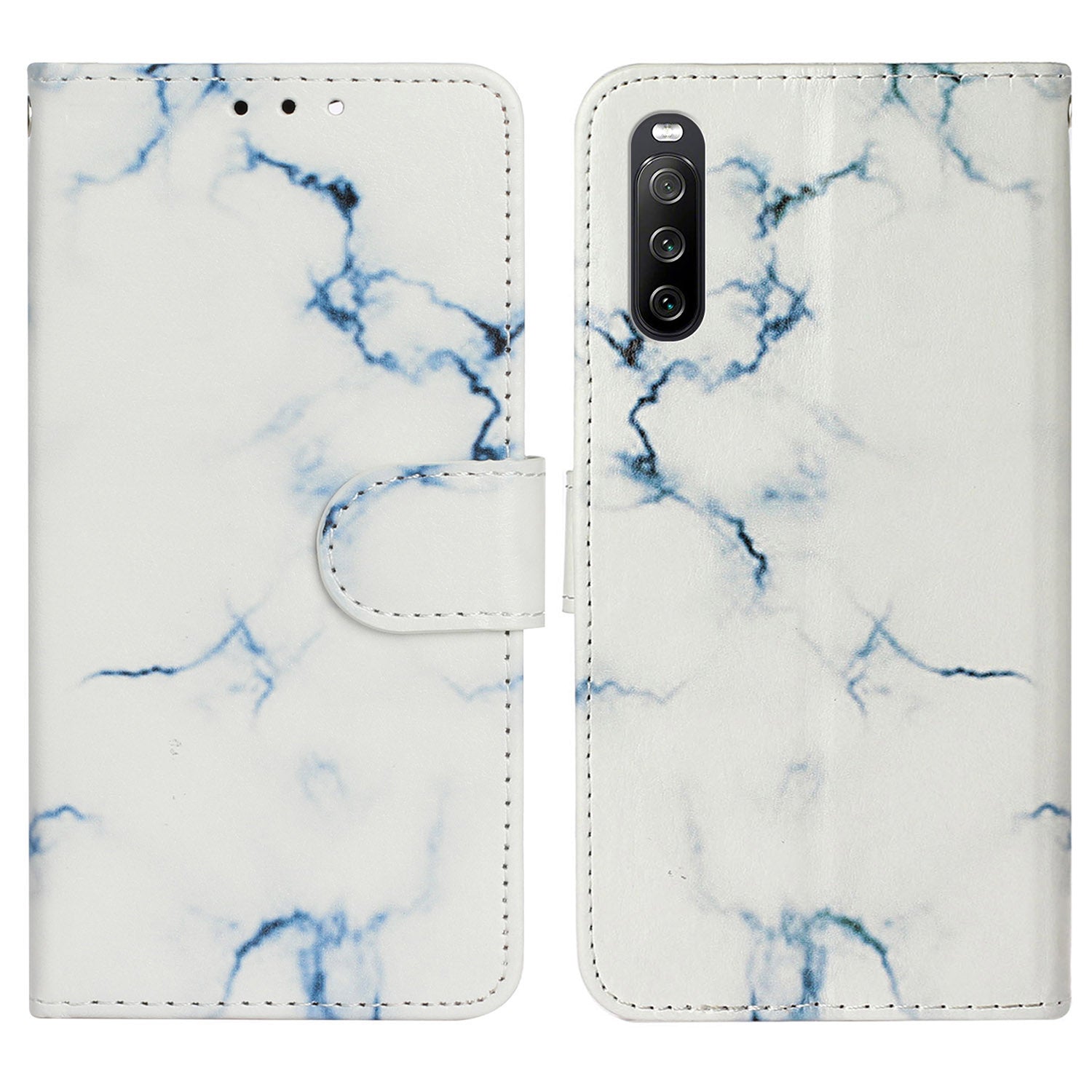 Wallet Phone Case for Sony Xperia 10 V Scratch-Proof Phone Shell Pattern Printing Leather Cover