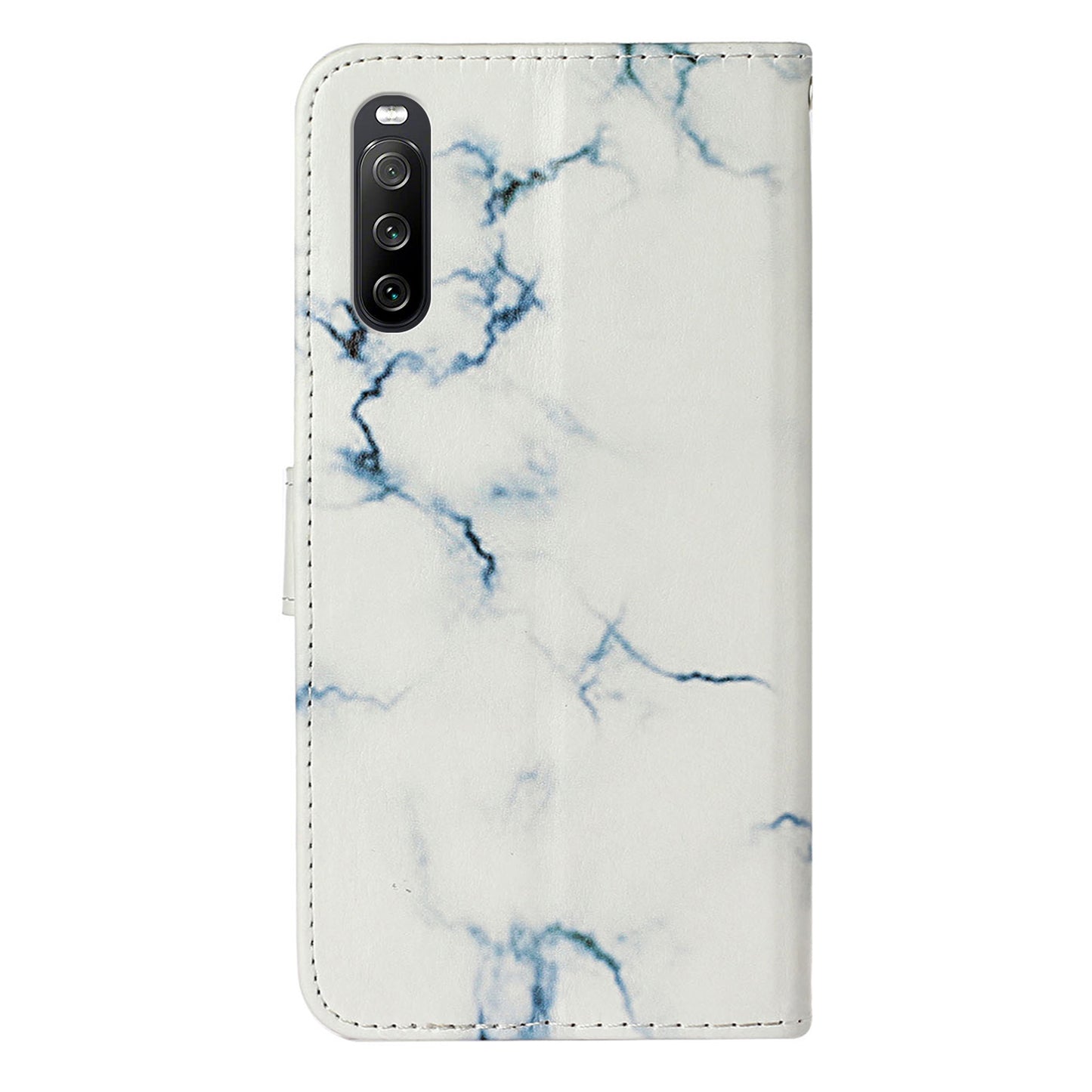 Wallet Phone Case for Sony Xperia 10 V Scratch-Proof Phone Shell Pattern Printing Leather Cover