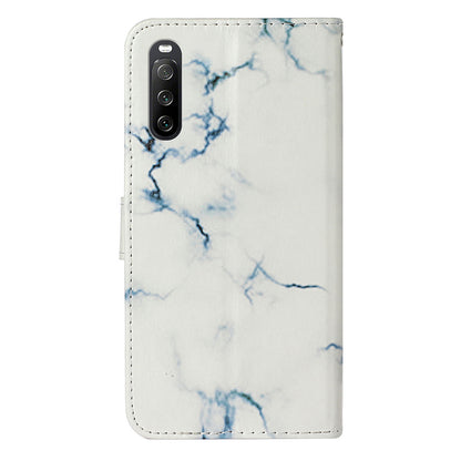 Wallet Phone Case for Sony Xperia 10 V Scratch-Proof Phone Shell Pattern Printing Leather Cover