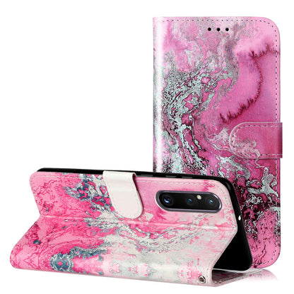 Pattern Printing Phone Case for Sony Xperia 1 V Anti-Fall Wallet Leather Cover with Stand