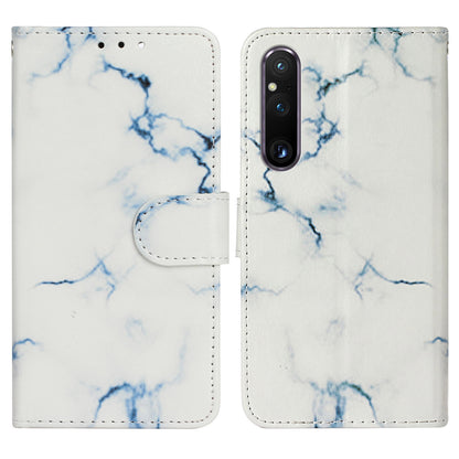 Pattern Printing Phone Case for Sony Xperia 1 V Anti-Fall Wallet Leather Cover with Stand