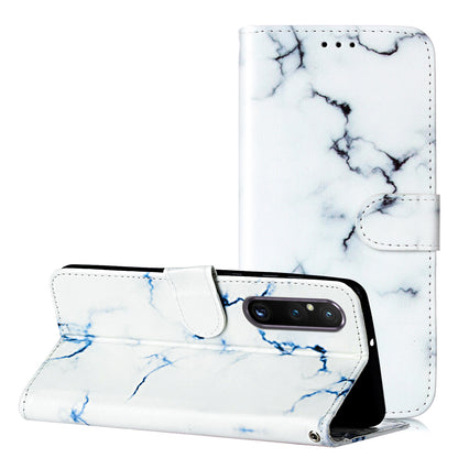 Pattern Printing Phone Case for Sony Xperia 1 V Anti-Fall Wallet Leather Cover with Stand