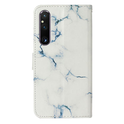 Pattern Printing Phone Case for Sony Xperia 1 V Anti-Fall Wallet Leather Cover with Stand
