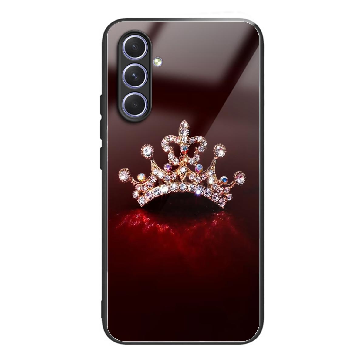 Tempered Glass TPU Case for Samsung Galaxy A54 5G Pattern Printing Shockproof Cover Anti-Drop Phone Case