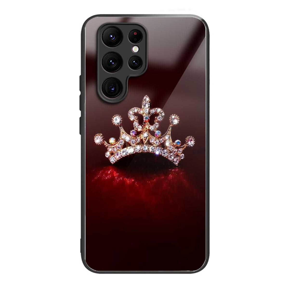 Anti-Scratch Phone Case for Samsung Galaxy S23 Ultra Tempered Glass TPU Case Pattern Printing Phone Cover