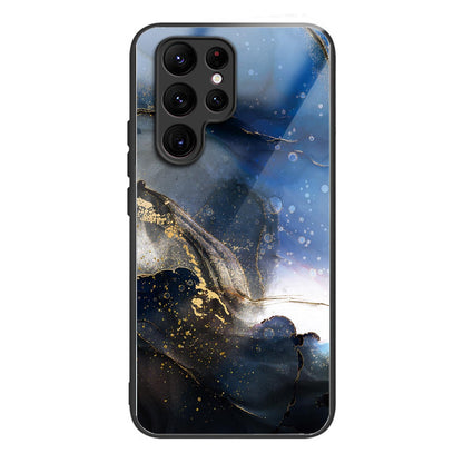 Anti-Scratch Phone Case for Samsung Galaxy S23 Ultra Tempered Glass TPU Case Pattern Printing Phone Cover