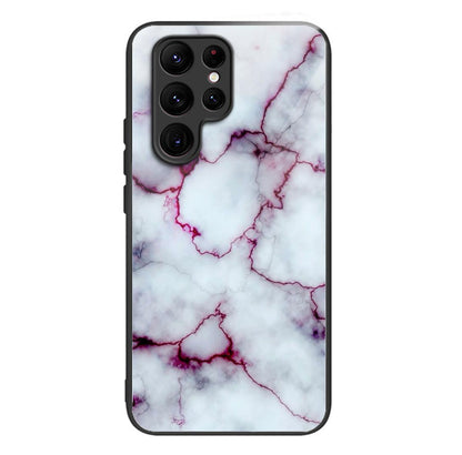 Anti-Scratch Phone Case for Samsung Galaxy S23 Ultra Tempered Glass TPU Case Pattern Printing Phone Cover