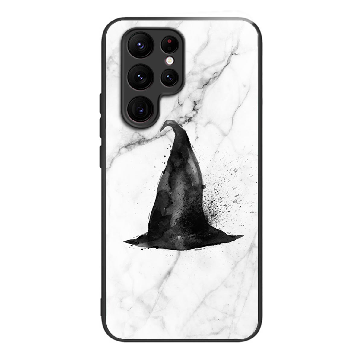 Anti-Scratch Phone Case for Samsung Galaxy S23 Ultra Tempered Glass TPU Case Pattern Printing Phone Cover