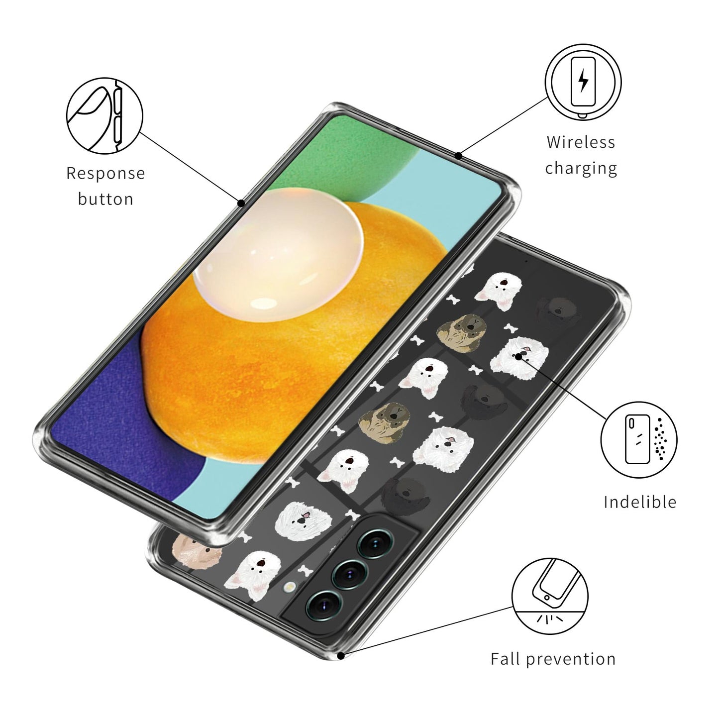 For Samsung Galaxy S23 Soft TPU Pattern Printing Phone Case Anti-scratch Slim Phone Cover
