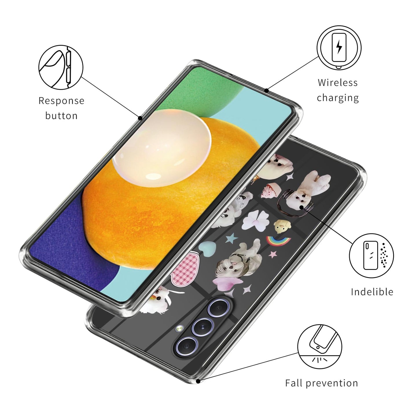 For Samsung Galaxy A34 5G Soft TPU Phone Case Pattern Printing Back Cover