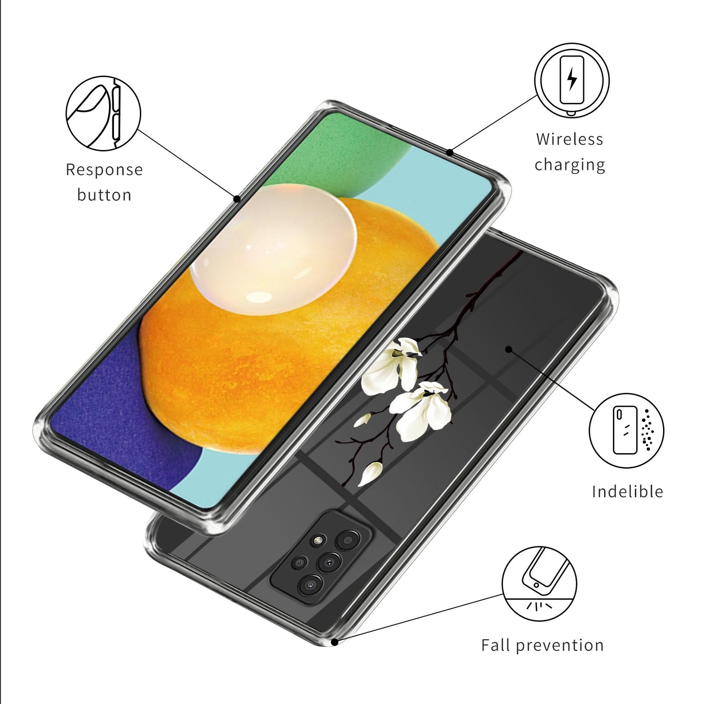 For Samsung Galaxy A13 4G Drop Protection Soft TPU Case Pattern Printing Phone Cover