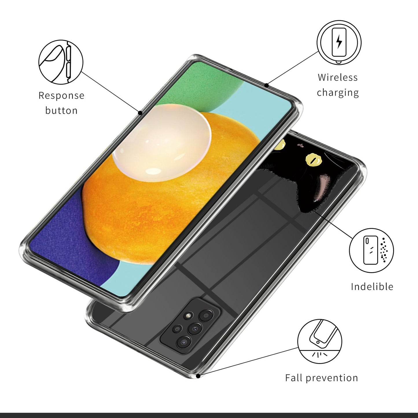 For Samsung Galaxy A13 4G Drop Protection Soft TPU Case Pattern Printing Phone Cover