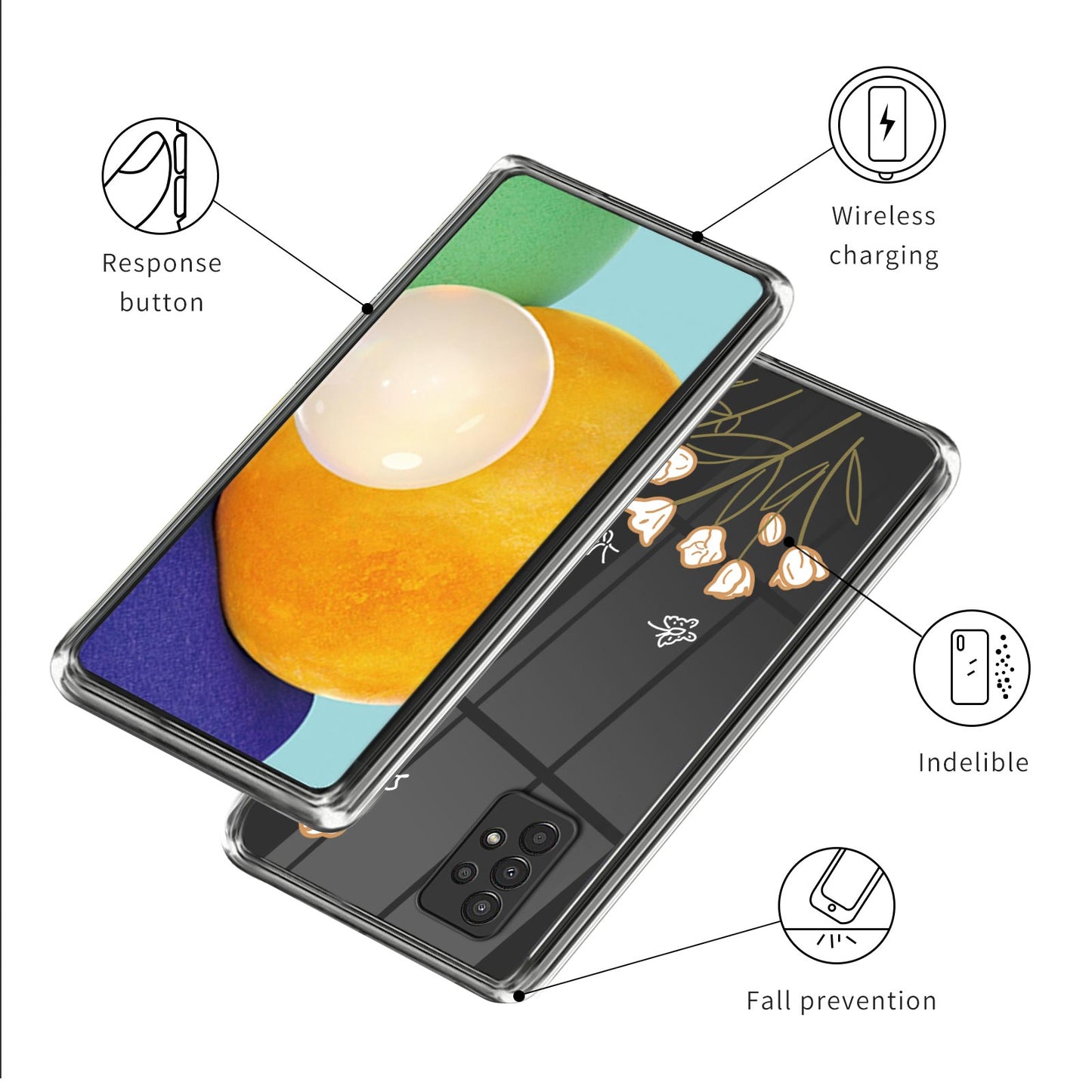 For Samsung Galaxy A13 4G Drop Protection Soft TPU Case Pattern Printing Phone Cover