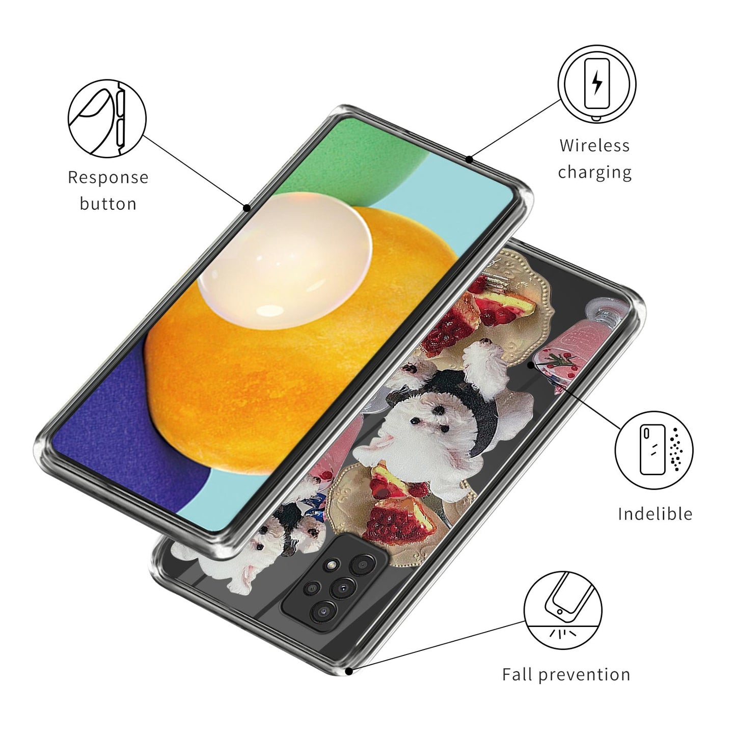 For Samsung Galaxy A13 4G Drop Protection Soft TPU Case Pattern Printing Phone Cover