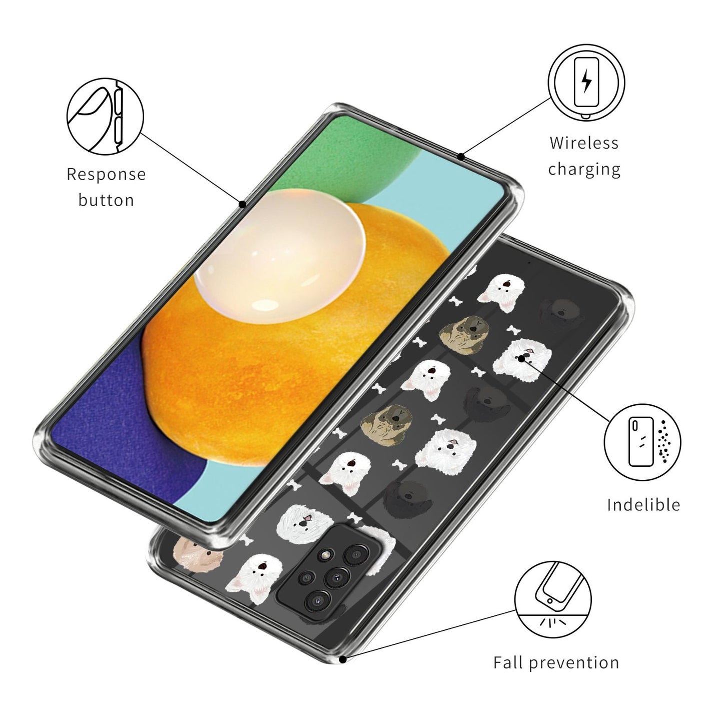 For Samsung Galaxy A13 4G Drop Protection Soft TPU Case Pattern Printing Phone Cover