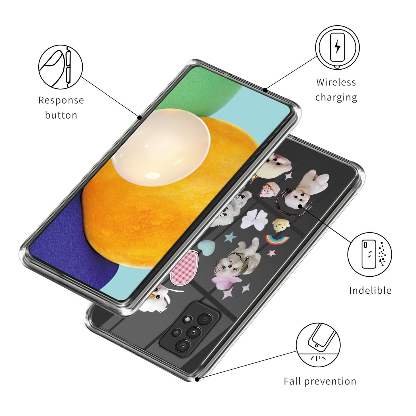 For Samsung Galaxy A13 4G Drop Protection Soft TPU Case Pattern Printing Phone Cover