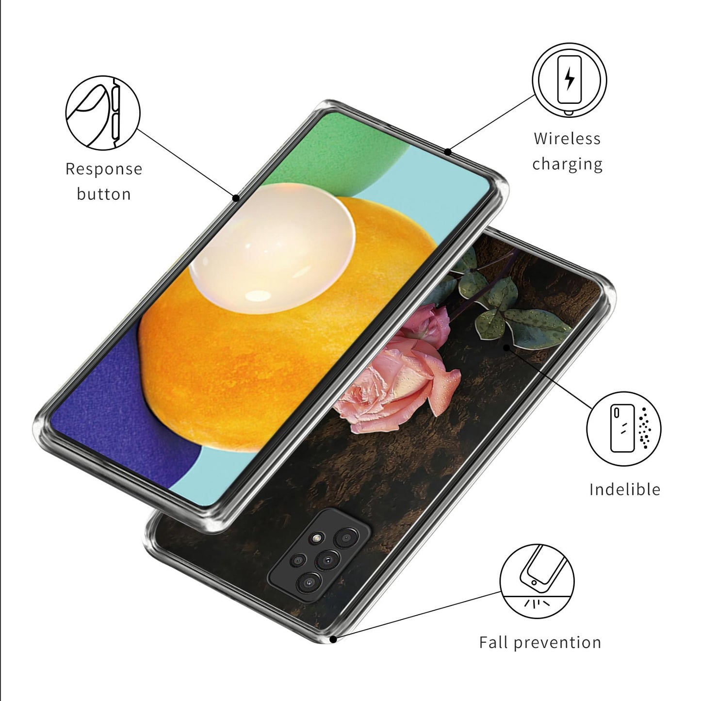 For Samsung Galaxy A13 4G Drop Protection Soft TPU Case Pattern Printing Phone Cover