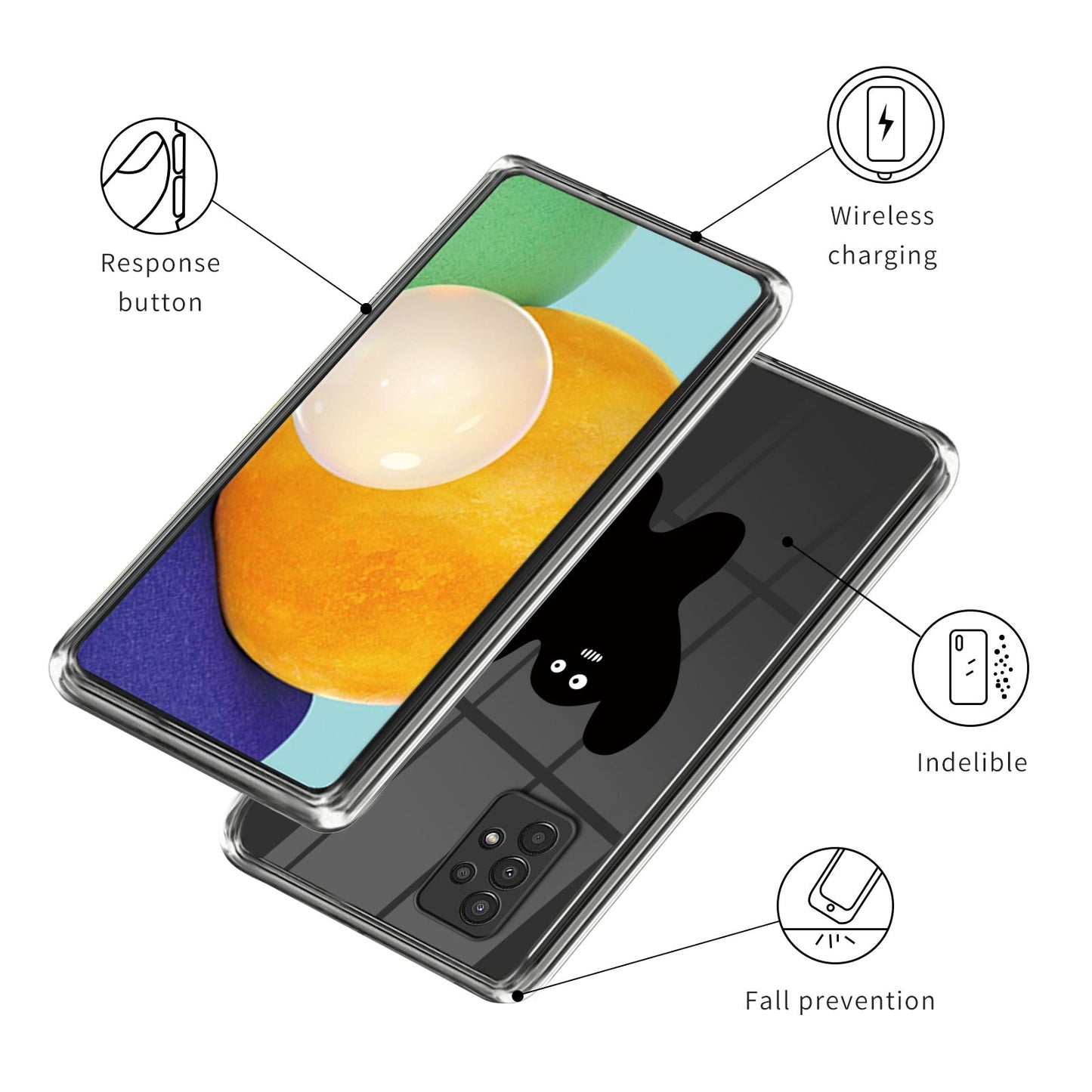 For Samsung Galaxy A13 4G Drop Protection Soft TPU Case Pattern Printing Phone Cover