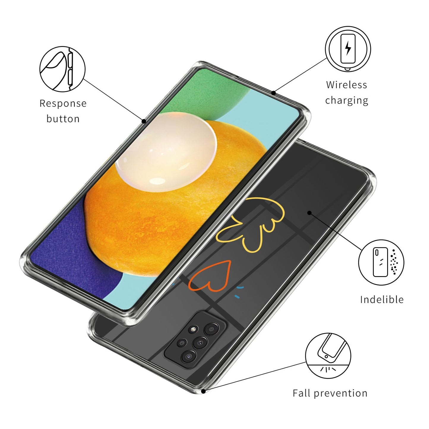 For Samsung Galaxy A13 4G Drop Protection Soft TPU Case Pattern Printing Phone Cover