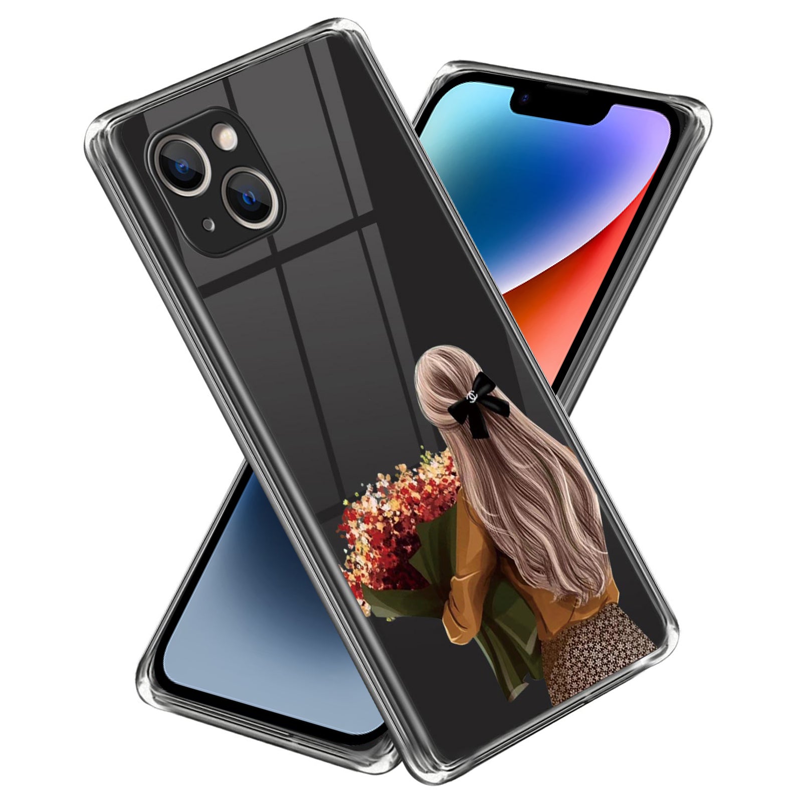 Pattern Printing Phone Case for iPhone 14 , Anti-drop TPU Mobile Phone Cover