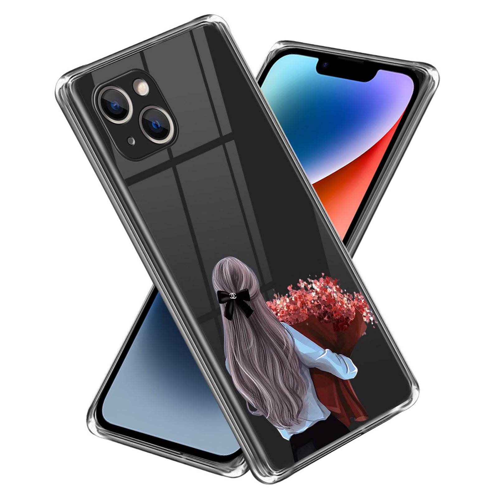 Pattern Printing Phone Case for iPhone 14 , Anti-drop TPU Mobile Phone Cover