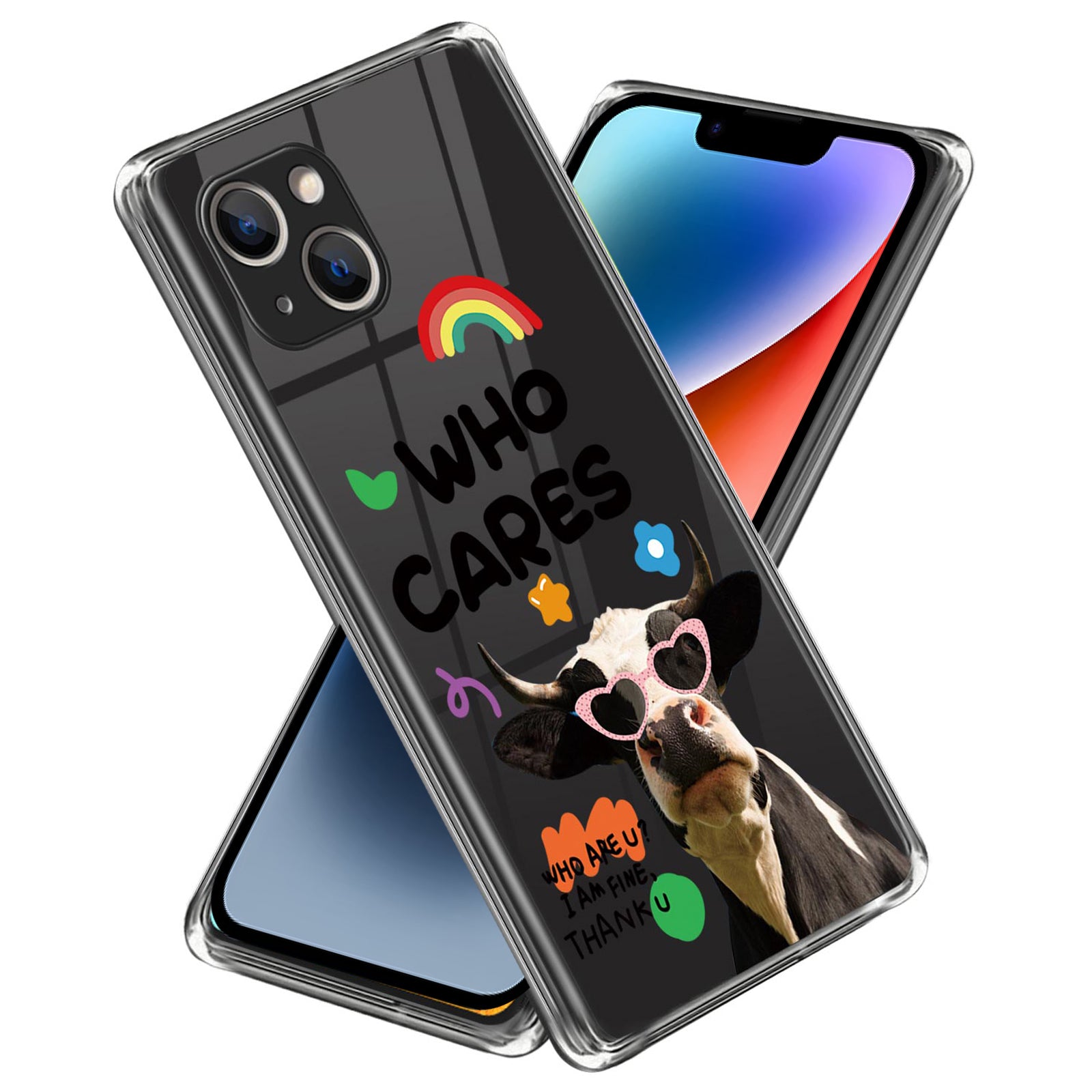 Pattern Printing Phone Case for iPhone 14 , Anti-drop TPU Mobile Phone Cover