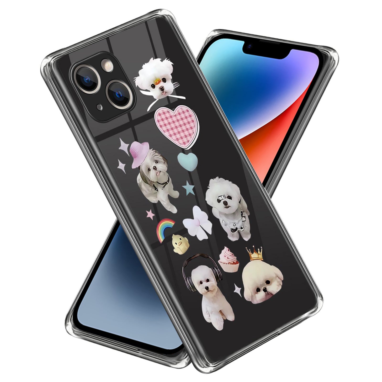 Pattern Printing Phone Case for iPhone 14 , Anti-drop TPU Mobile Phone Cover