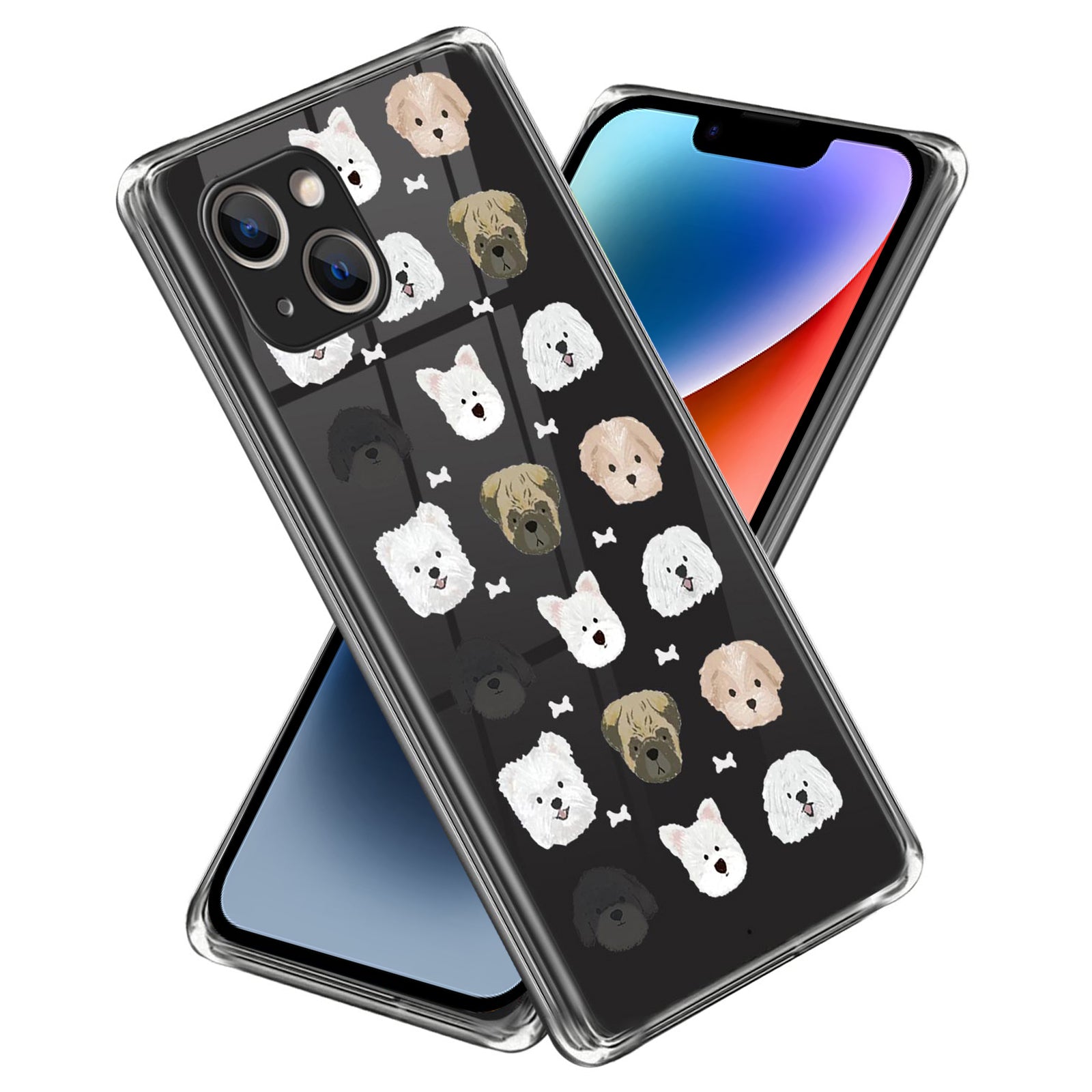 Pattern Printing Phone Case for iPhone 14 , Anti-drop TPU Mobile Phone Cover