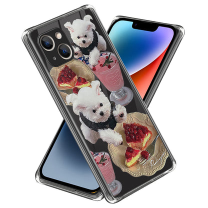 Pattern Printing Phone Case for iPhone 14 , Anti-drop TPU Mobile Phone Cover