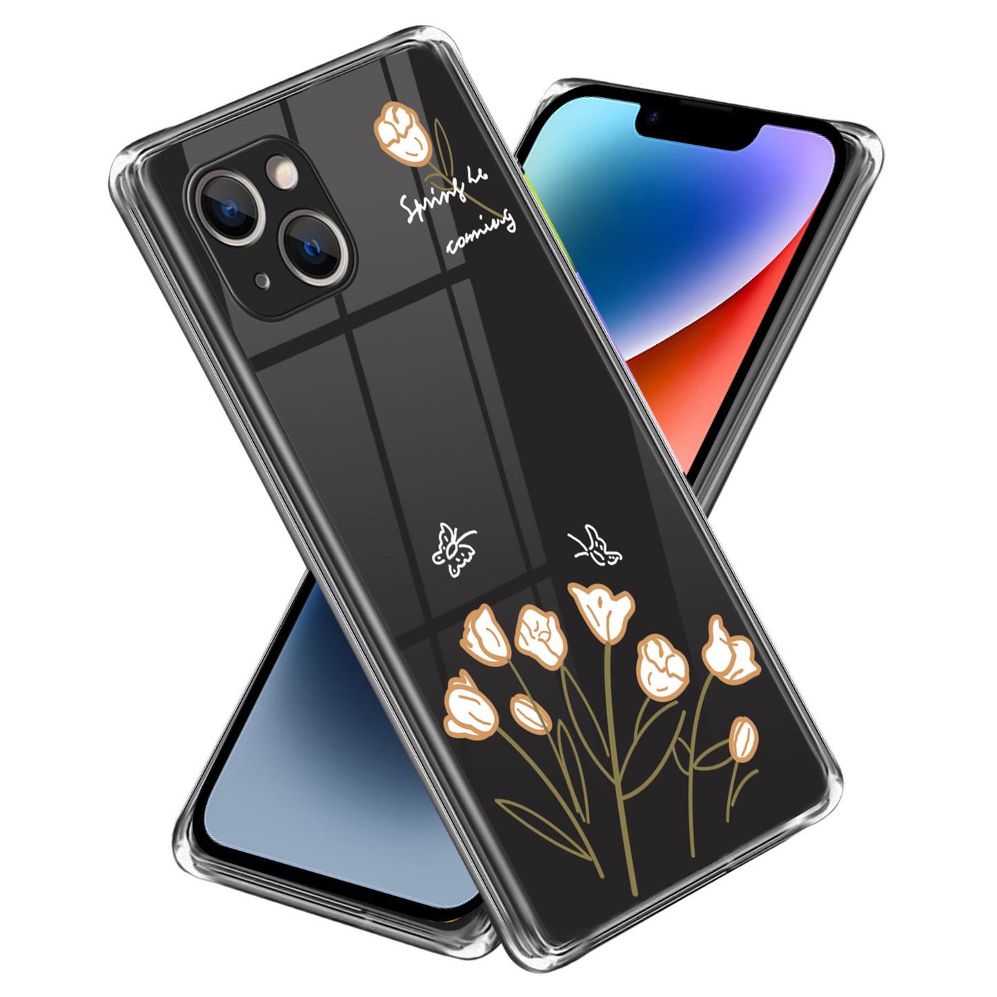 Pattern Printing Phone Case for iPhone 14 , Anti-drop TPU Mobile Phone Cover