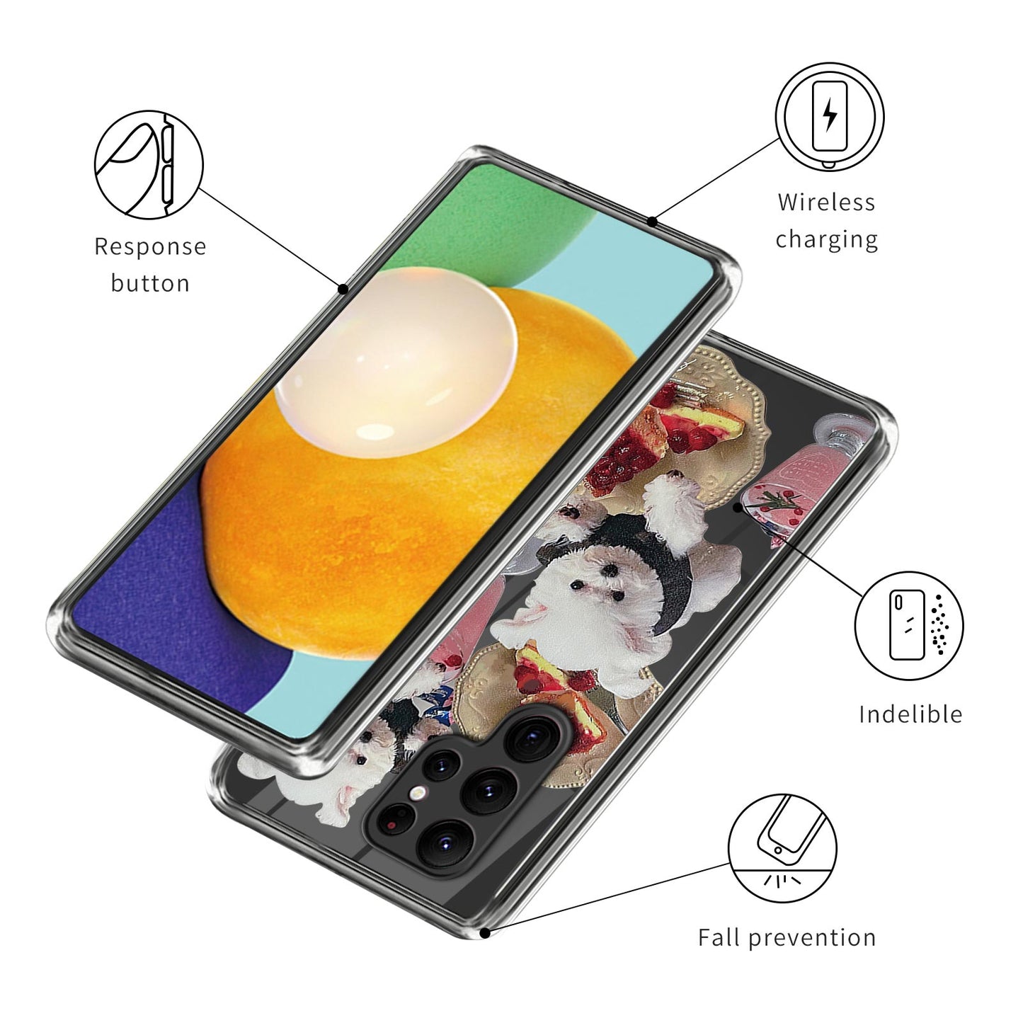 For Samsung Galaxy S23 Ultra Pattern Printing Phone TPU Case Cell Phone Cover