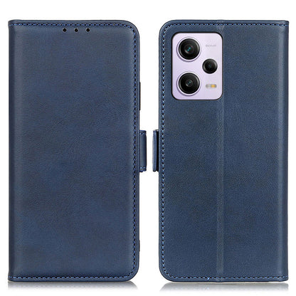 Phone Cover for Xiaomi Redmi Note 12 Pro+ 5G / Note 12 Explorer 5G Stand Wallet Cowhide Texture PU Leather Case