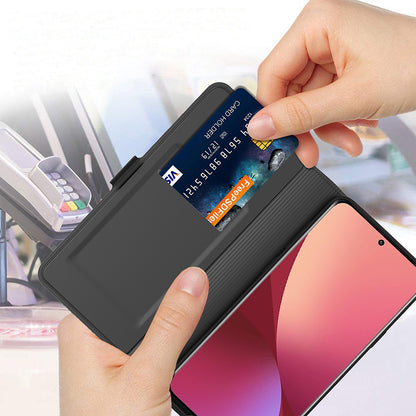 For Xiaomi Redmi Note 12 5G (India) / (China) / (Global) / Poco X5 5G Phone Leather Case Card Holder Stand Cover