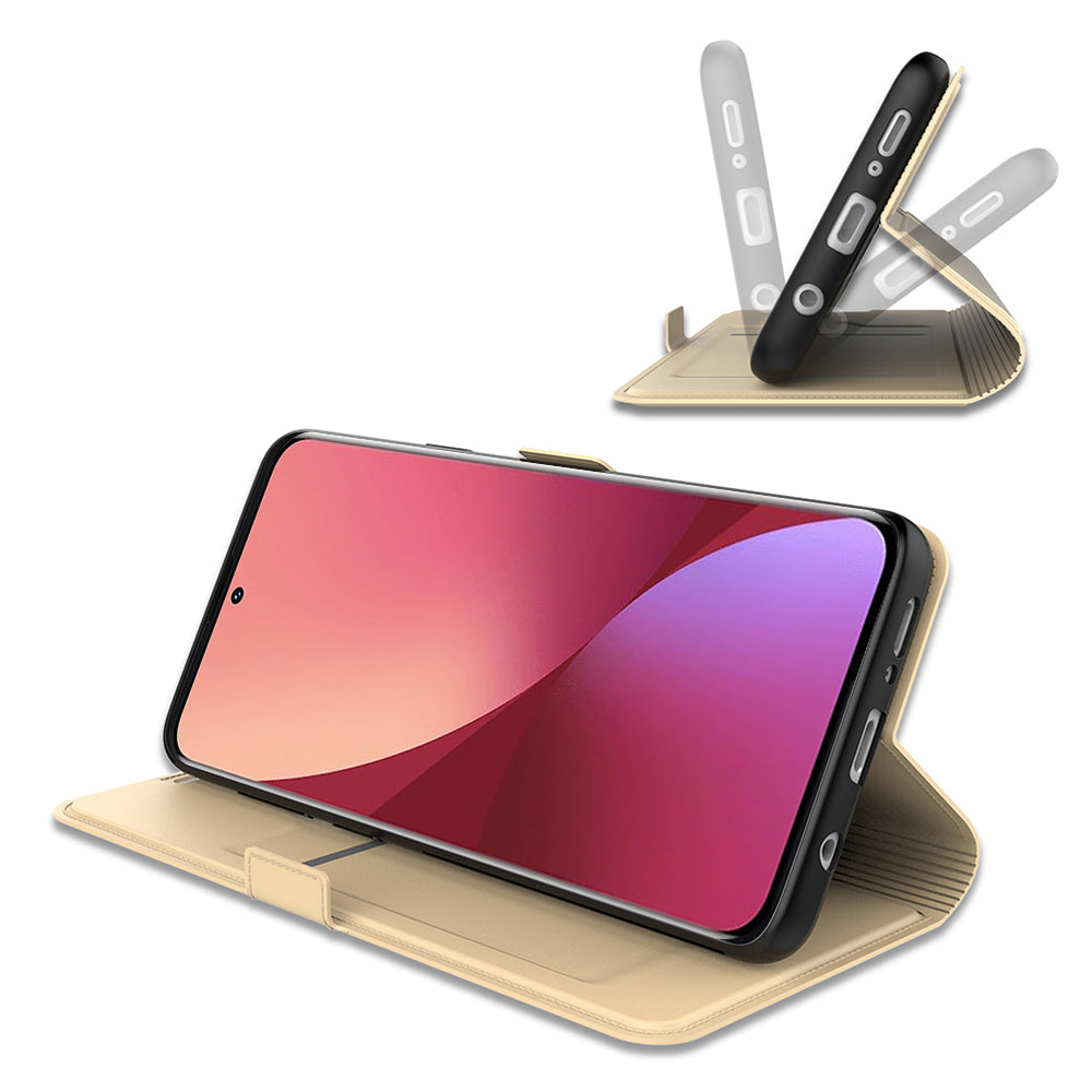 For Xiaomi Redmi Note 12 5G (India) / (China) / (Global) / Poco X5 5G Phone Leather Case Card Holder Stand Cover