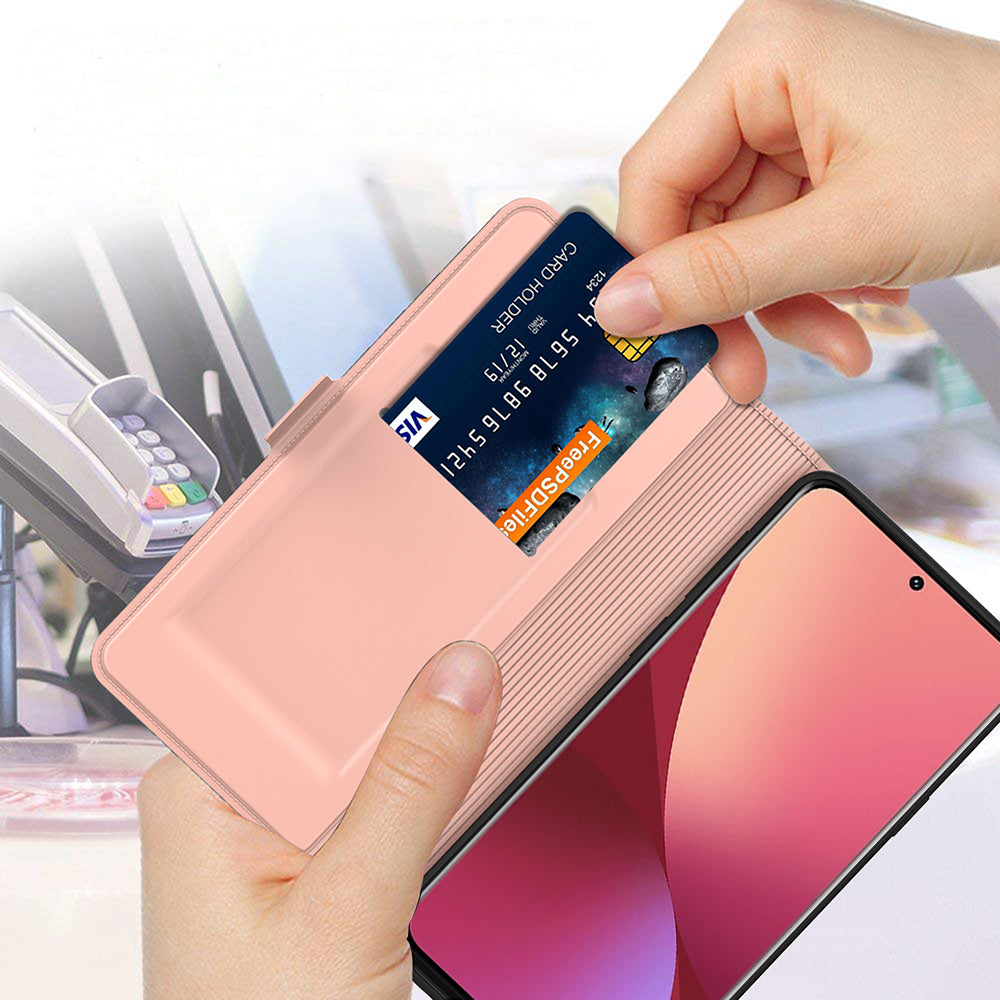 For Xiaomi Redmi Note 12 5G (India) / (China) / (Global) / Poco X5 5G Phone Leather Case Card Holder Stand Cover