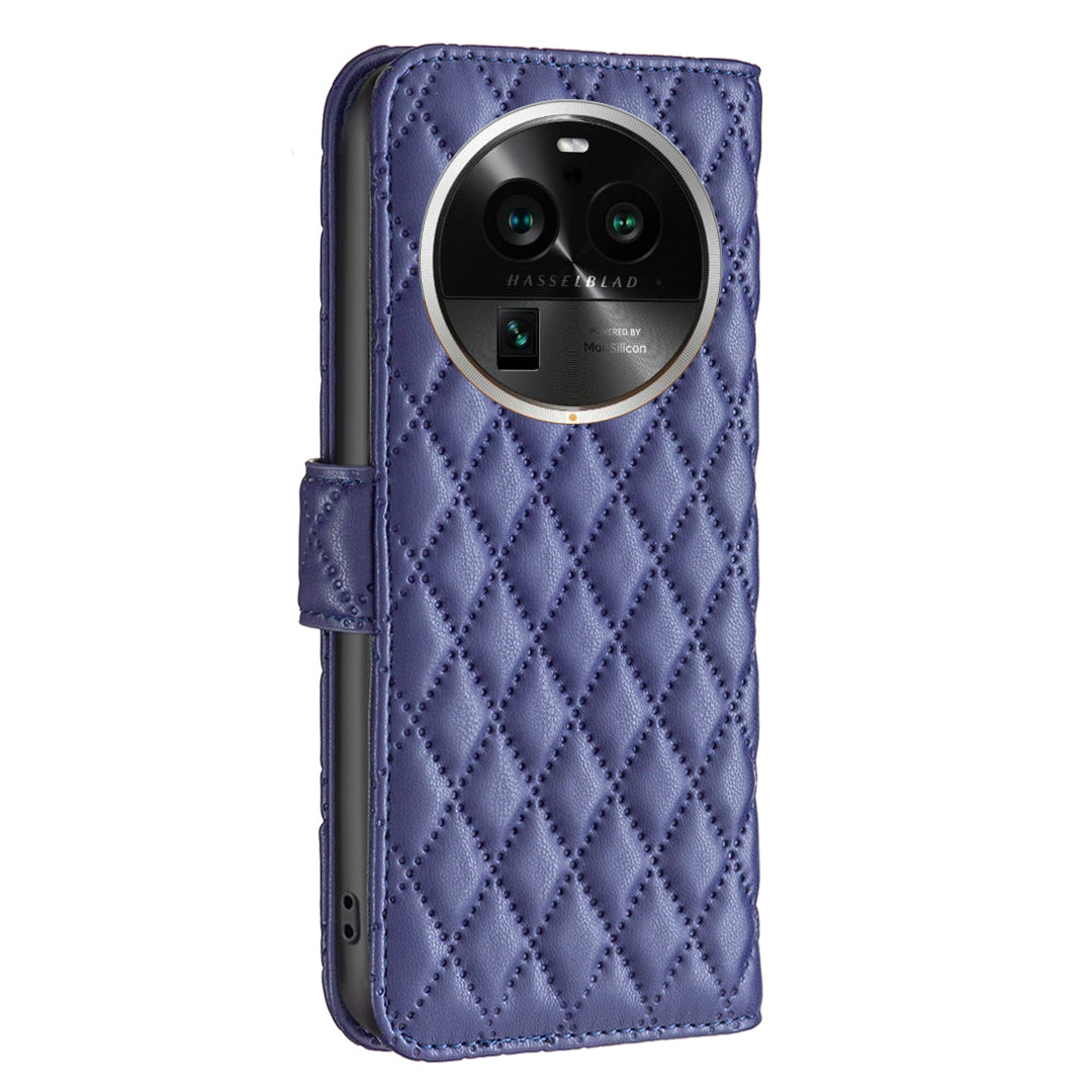 BINFEN COLOR BF Style-14 for Oppo Find X6 Pro PU Leather Phone Case Stand Wallet Phone Cover