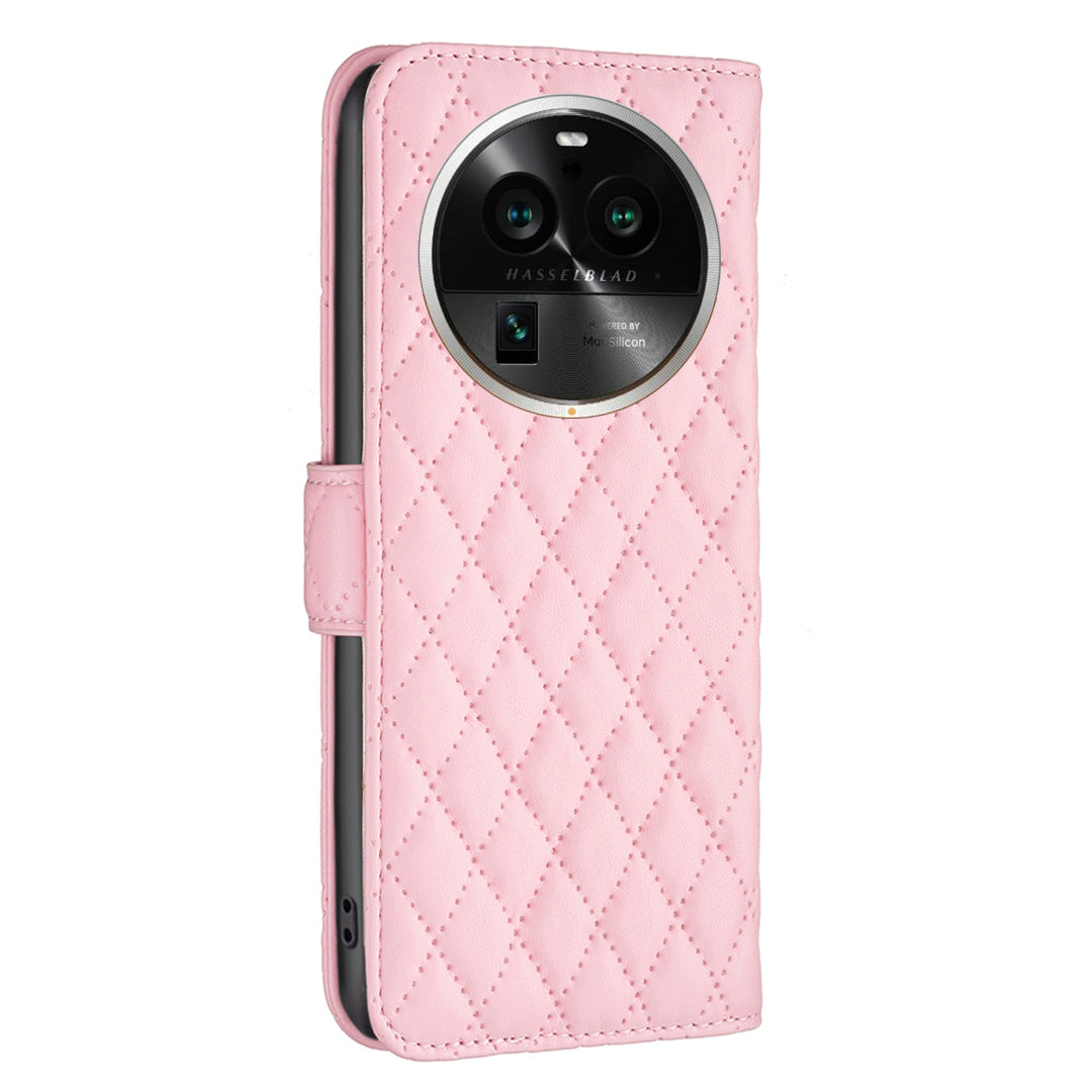 BINFEN COLOR BF Style-14 for Oppo Find X6 Pro PU Leather Phone Case Stand Wallet Phone Cover