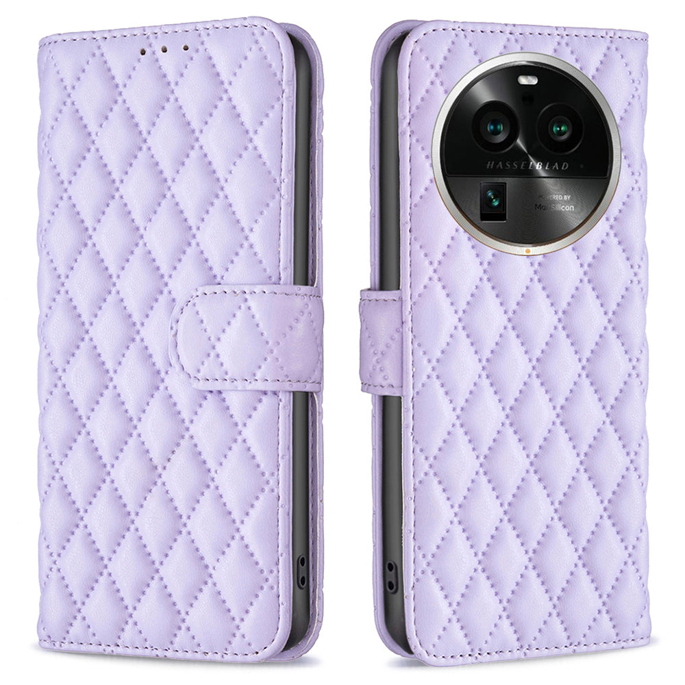 BINFEN COLOR BF Style-14 for Oppo Find X6 Pro PU Leather Phone Case Stand Wallet Phone Cover