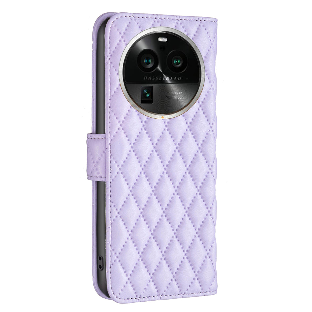 BINFEN COLOR BF Style-14 for Oppo Find X6 Pro PU Leather Phone Case Stand Wallet Phone Cover