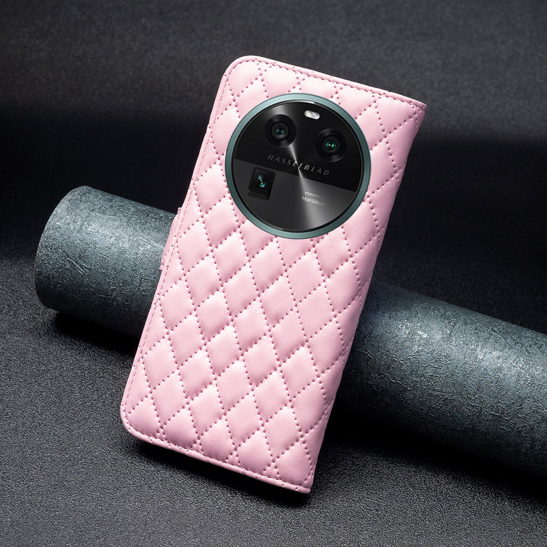 BINFEN COLOR BF Style-14 for Oppo Find X6 Stand Wallet Leather Phone Case Smartphone Cover