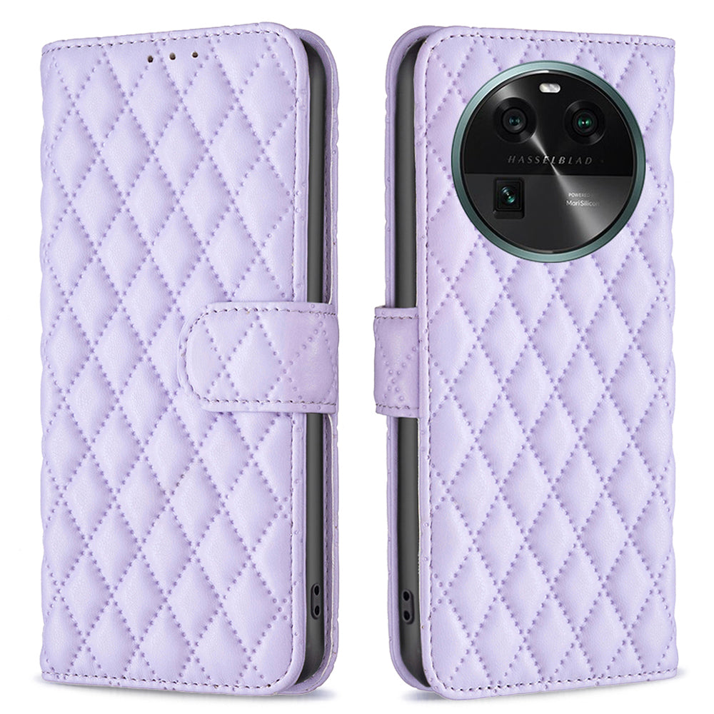 BINFEN COLOR BF Style-14 for Oppo Find X6 Stand Wallet Leather Phone Case Smartphone Cover