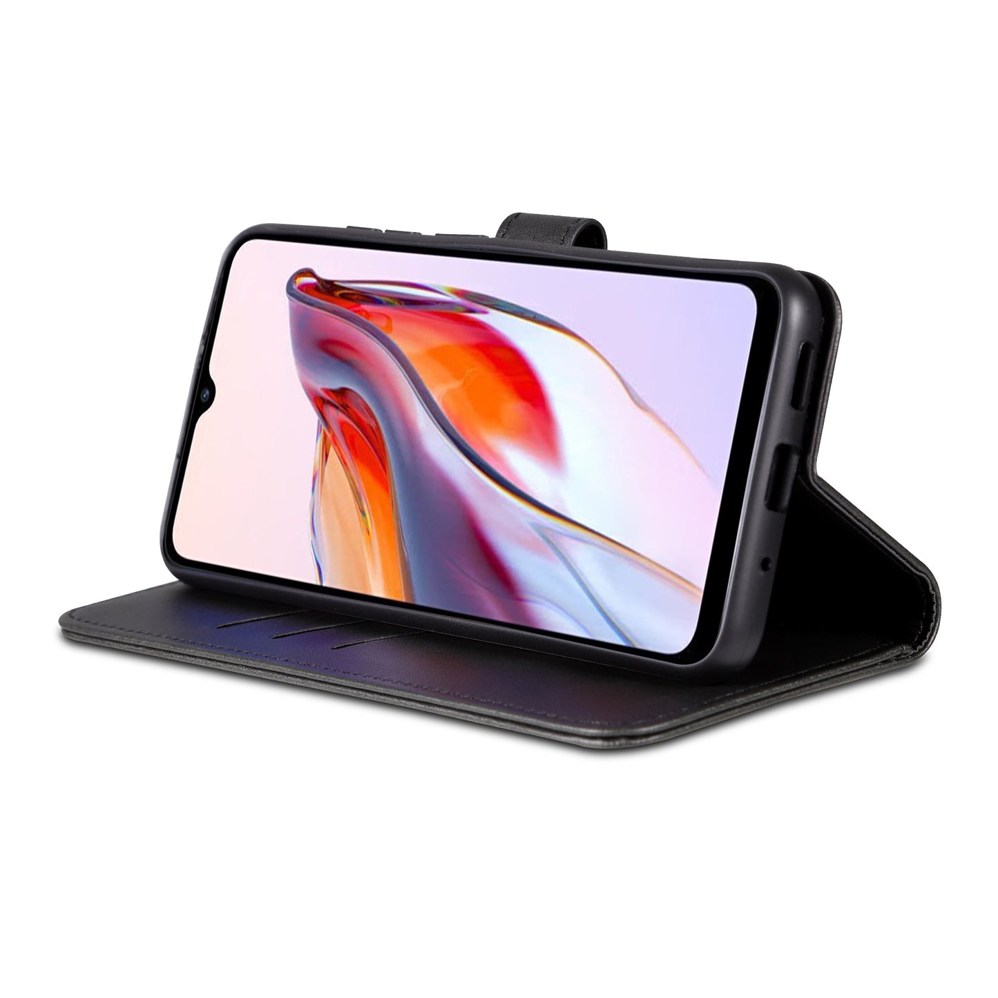 AZNS For Xiaomi Poco C55 4G / Redmi 11A 4G / Redmi 12C 4G Leather Phone Cover Stand Wallet Case