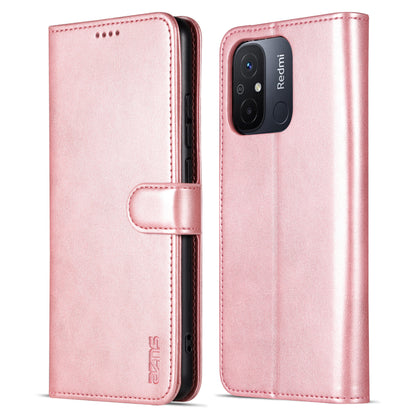 AZNS For Xiaomi Poco C55 4G / Redmi 11A 4G / Redmi 12C 4G Leather Phone Cover Stand Wallet Case