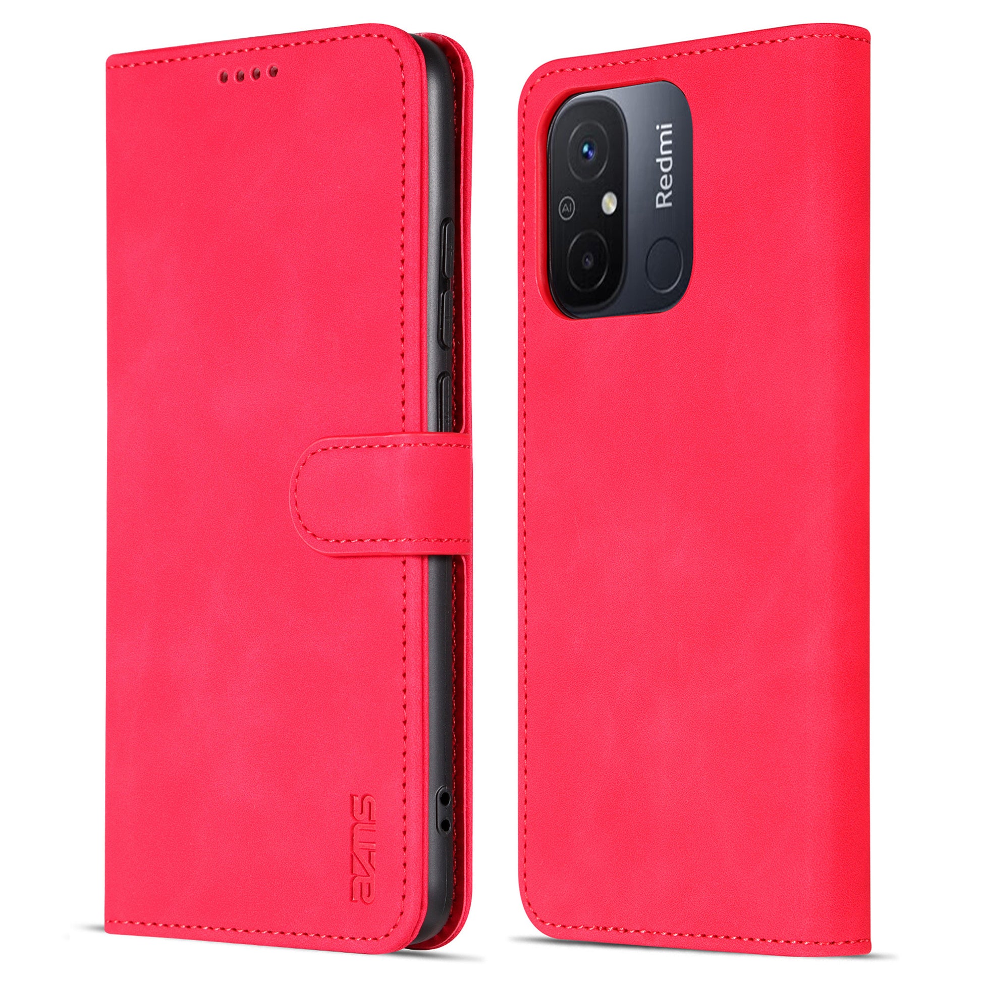 AZNS For Xiaomi Poco C55 4G / Redmi 11A 4G / Redmi 12C 4G Leather Phone Cover Stand Wallet Case