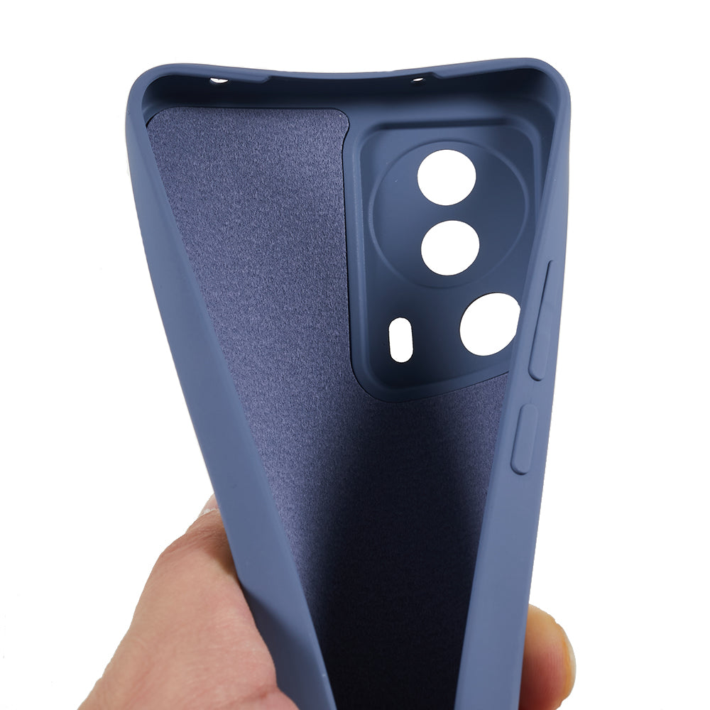 For Xiaomi 13 Lite / Civi 2 5G Rubberized TPU Shockproof Case Fiber Lining Soft Phone Cover