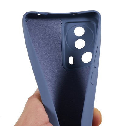 For Xiaomi 13 Lite / Civi 2 5G Rubberized TPU Shockproof Case Fiber Lining Soft Phone Cover