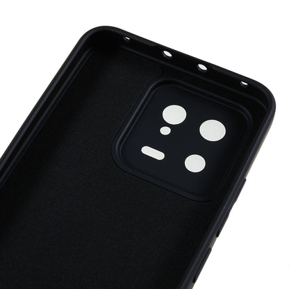 For Xiaomi 13 5G Anti-scratch TPU Phone Case Fiber Lining Rubberized Protective Cover