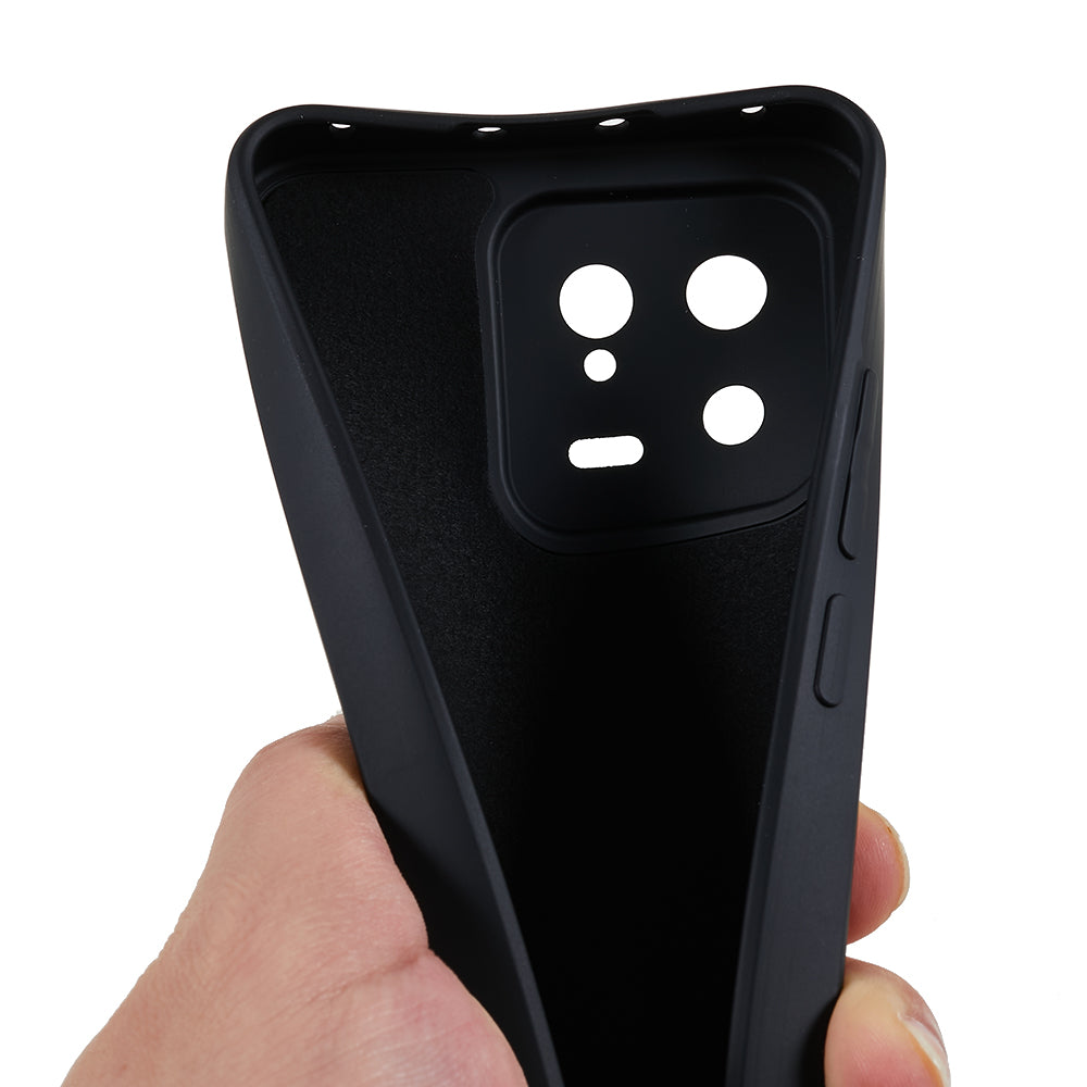 For Xiaomi 13 5G Anti-scratch TPU Phone Case Fiber Lining Rubberized Protective Cover