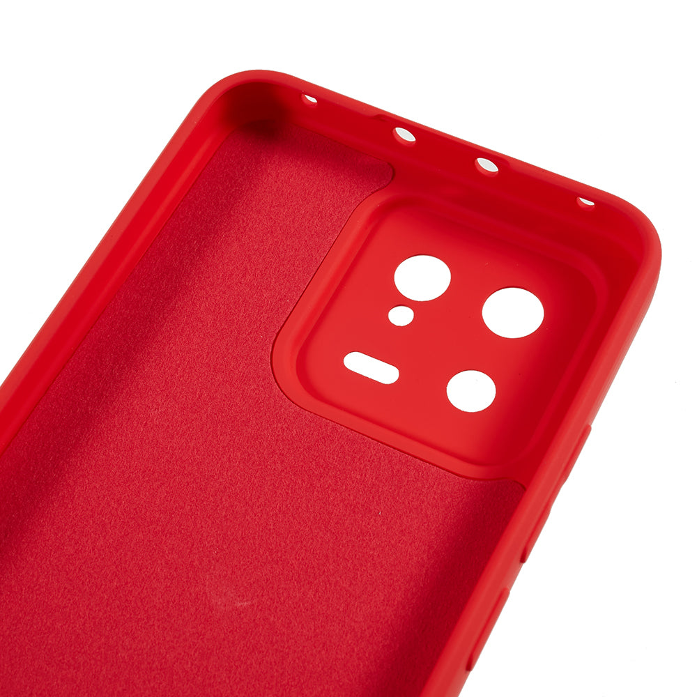 For Xiaomi 13 5G Anti-scratch TPU Phone Case Fiber Lining Rubberized Protective Cover